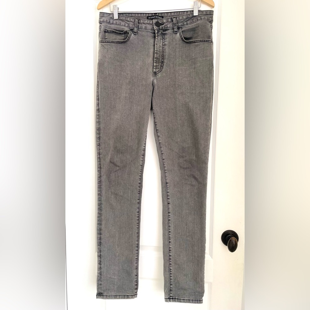 Made in USA Mon Frère Men's’a Brando Jeans. Size 34. Dark Stone. Gently worn.